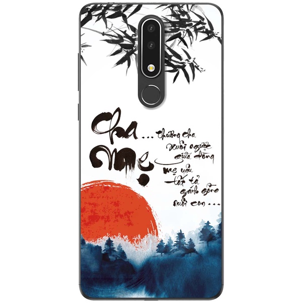 Ốp lưng dành cho Nokia 3.1 Plus, Nokia 5, 5.1 Plus, Nokia 6, 6.1 Plus, 6.1, 7 Plus, 7.2, 8.1 mẫu Cha mẹ thư pháp
