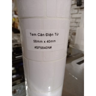 GIẤY IN CHO CÂN ĐIỆN TỬ IN TEM DÁN LÊN SẢN PHẨM CUỘN 30M(695TEM)