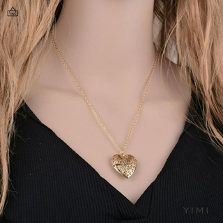Dây Chuyền Mặt Hình Trái Tim Rỗng Có Thể Mở Ra Làm Quà Tặng Kỷ Niệm Cho Bạn Bè/YIMI