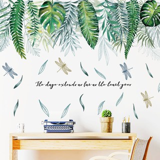 Decal dán tường mẫu hoa lá ZH024