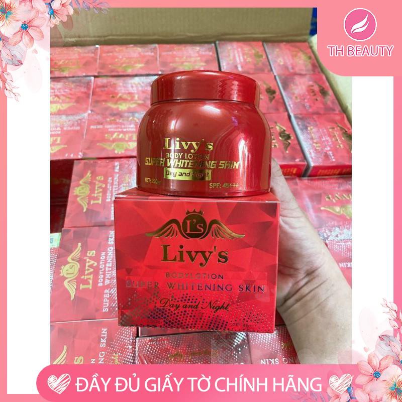 <THẬT 100%> Kem Body Whitening Livy's Thái Lan - Dưỡng da (5 màu)