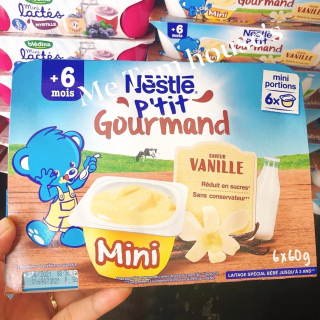 Váng sữa #Nestle vị vani dành 6m+ ( Pháp)