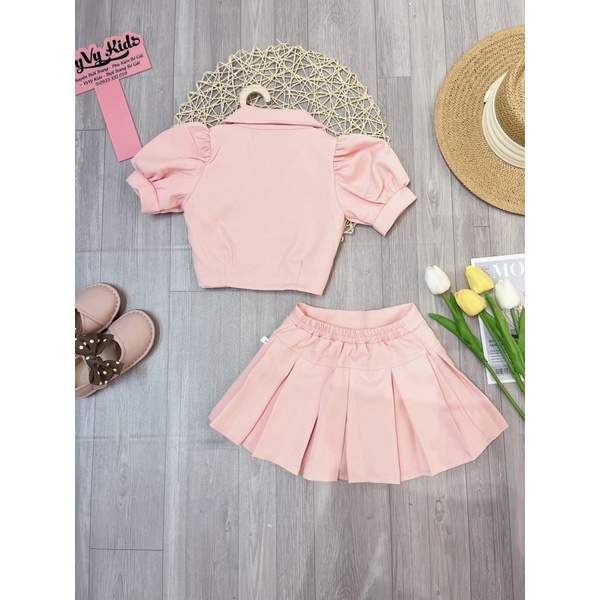 ⚡𝑭𝑹𝑬𝑬 𝑺𝑯𝑰𝑷⚡ Set bé gái, đồ bé gái, set vest bé gái chân váy thời trang VyVy Kids Fashion