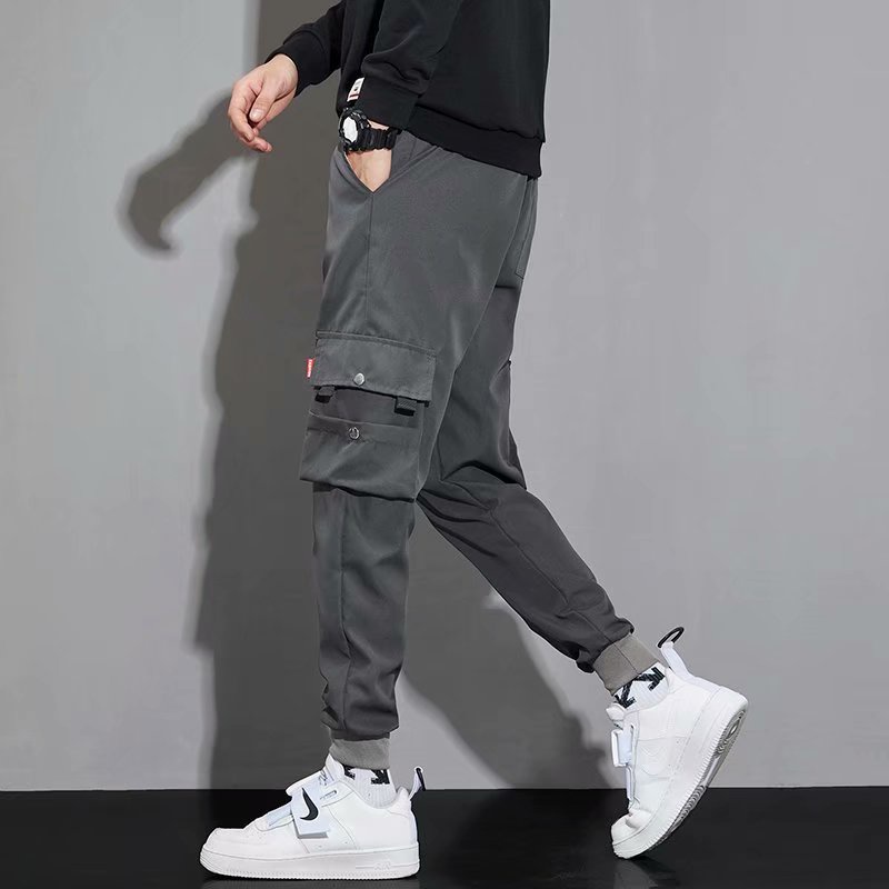 Quần dài thể thao ống rộng thoải mái thời trang Hàn Quốc cho nam size M-3XL