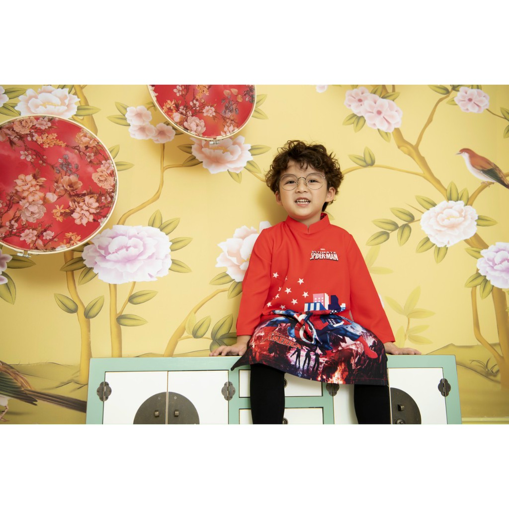 ÁO DÀI BÉ TRAI🎀LINLEE🎀ÁO DÀI SIÊU NHÂN ÁO DÀI CAO CẤP