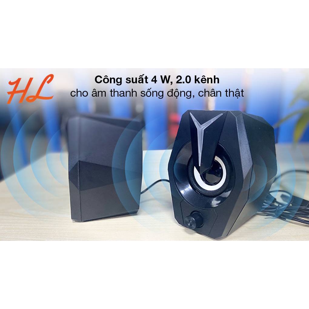 Loa Vi Tính Mini Microlab B26 4W 2.0, Đèn Led - Bảo Hành 1 Năm Chính Hãng - Hưng Long PC