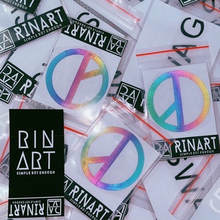 Decal ủi biểu tượng hoà bình peace phản quang cá tính | Logo Sticker Patch in áo ủi trực tiếp lên vải