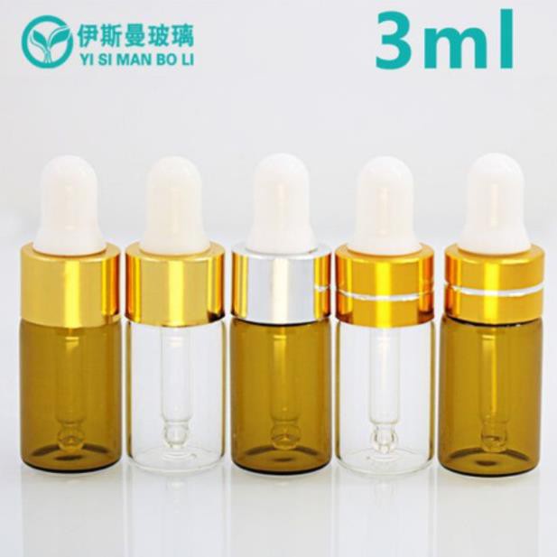 Lọ Chiết Serum ❤ SIÊU RẺ ❤ [2ml,3ml,5ml] Lọ đựng tinh dầu thủy tinh mỏng chiết serum , phụ kiện du lịch