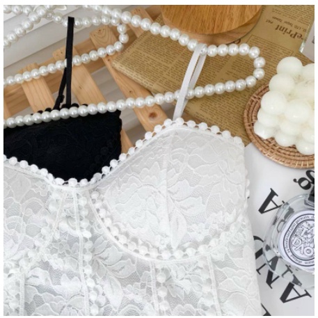 Áo bra hai dây cúp ngực sexxy, Áo lót kiểu đính viền 2 dây AS1873 - NhiNhi Shop