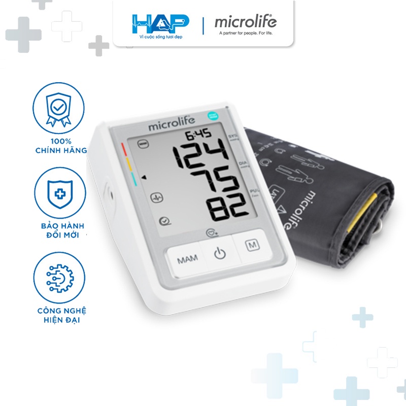 Máy đo huyết áp bắp tay Microlife BP B3 Basic (BP3KT1-3F)
