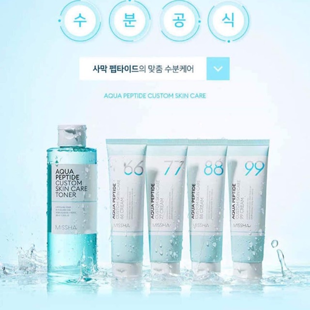 Kem dưỡng Misha Aqua PeptideCustom Skin Care