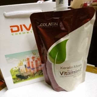 Hấp túi colatin vitamin e – keratin mask 500ml