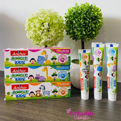 Kem đánh răng cho bé ANCHOR Jungle Kids Toothpaste 50g  / Kem đánh răng trẻ em