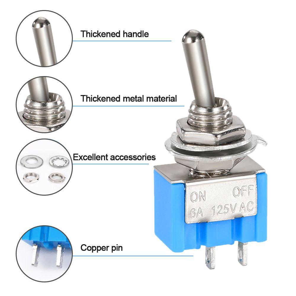 Công Tắc Đòn Bẩy 2 Vị Trí MTS-101 2 Chấu Chất Lượng Cao