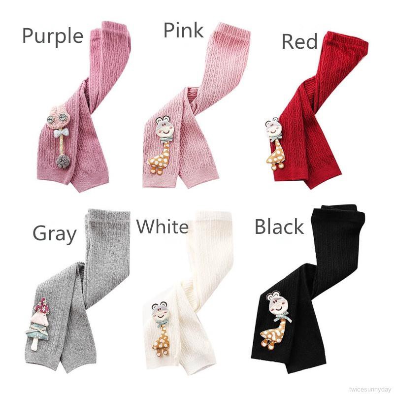 Quần legging co giãn thoải mái thiết kế hoạt hình đáng yêu dành cho bé gái