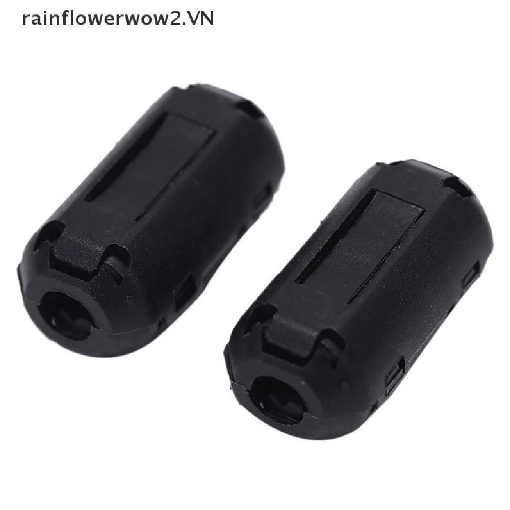 Bộ 2 Vòng Lọc Tiếng Ồn RFI EMI Màu Đen 5mm Dạng Kẹp Tiện Dụng