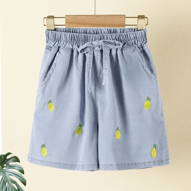 Quần Short Denim Mỏng Phong Cách Mới 2022 Cho Bé Gái