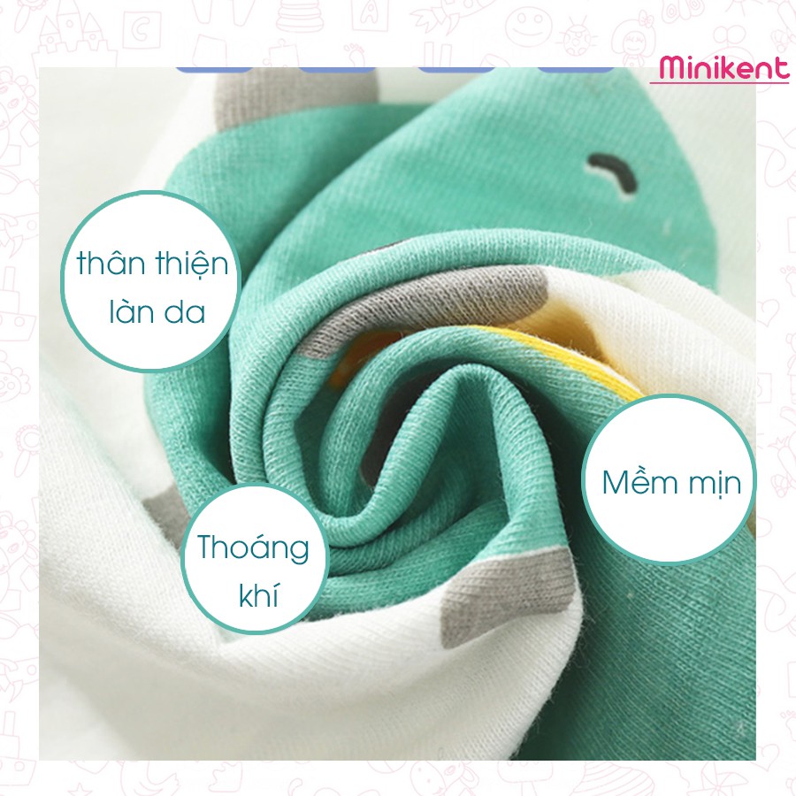 Bộ Dài Tay Mỏng, Nhẹ, Thoáng Mát, Co Giãn, Mặc Điều Hòa | 1-3 Tuổi | Minikent | SS22