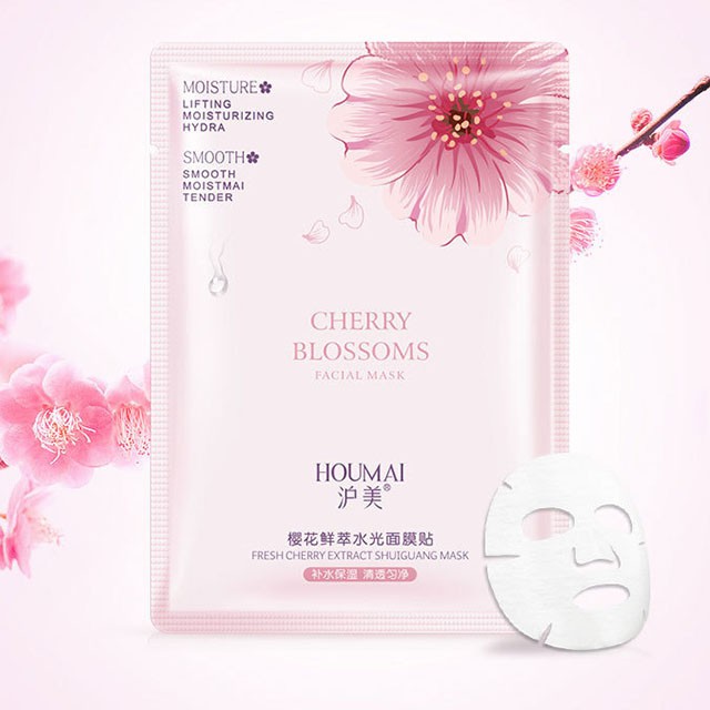 Mặt Nạ HUOMAI Cherry Blosoms Anh Đào Cấp Nước Mịn Da Trắng Da