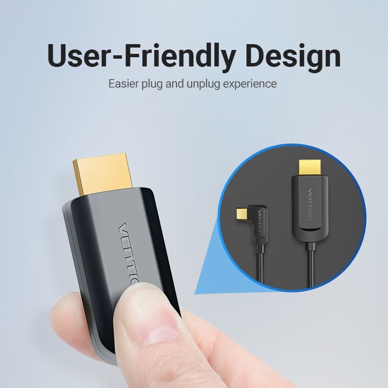 Dây cáp chuyển đổi VENTION từ HDMI sang đầu USB C hỗ trợ 3 4K 60Hz cho iPad Pro MacBook 2018 Galaxy S9