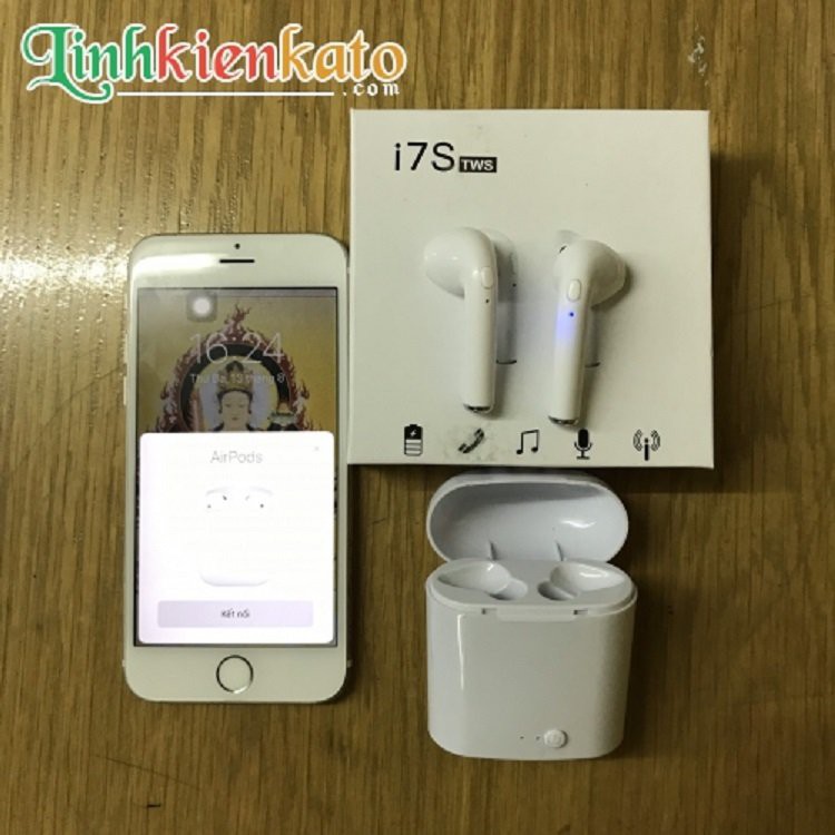 Tai nghe bluetooth I7S TWS âm thanh cực hay nghe 2 bên Phiên bản: V4.1+EDR phù hợp với mọi thiết bị có hỗ trợ bluetooth