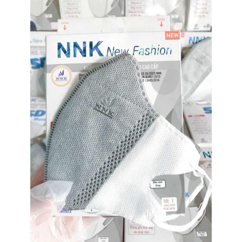 Khẩu Trang 5D NNK Trắng, Xám Kháng Khuẩn Cao Cấp, Ôm Trọn Mặt Chuẩn Phom Đẹp