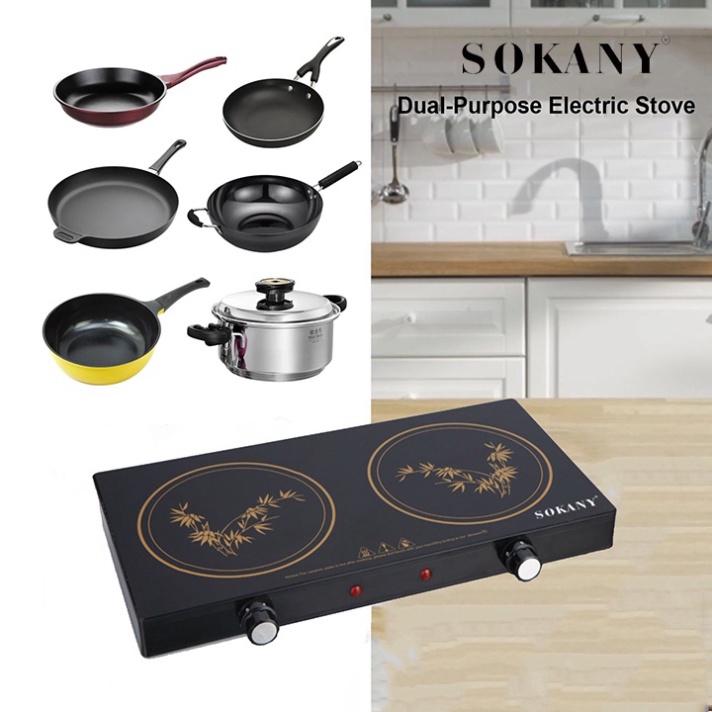 Bếp hồng ngoại đôi dương Sokany, Inverter tiết kiệm điện 1200W