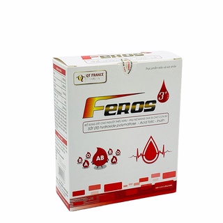 ỐNG SẮT DẠNG NƯỚC FEROS 3+ BỔ SUNG SẮT CHO NGƯỜI THIẾU MÁU ,PHỤ NỮ MANG THAI VÀ ĐANG CHO CON BÚ