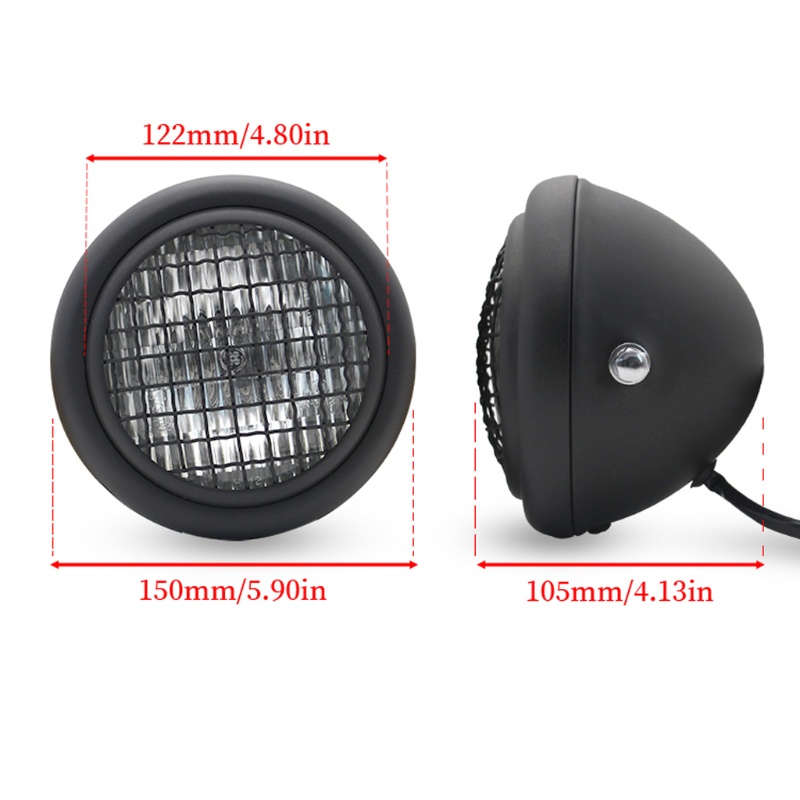 Đèn Pha Halogen 12v Gắn Phía Trước Xe Máy ATV Kiểu Retro