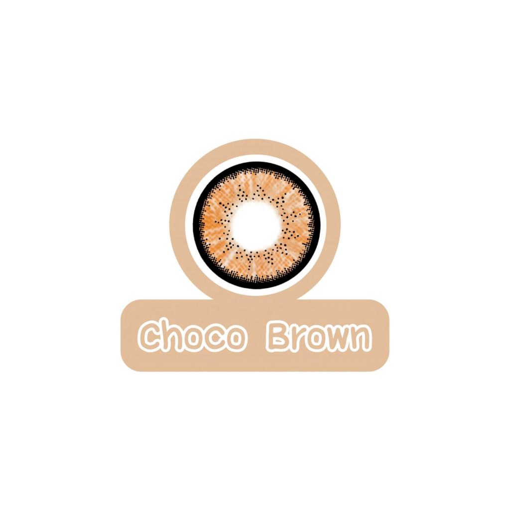 Kính áp tròng màu Maxim Colors – Choco Brown Hàn Quốc có độ ( 0.00 - 9.00)