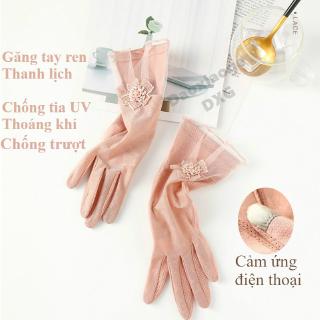 Găng Tay có ngón cảm ứng Chống Nắng Chống Tia UV hàng mới kiểu Nhật Bản có sẵn