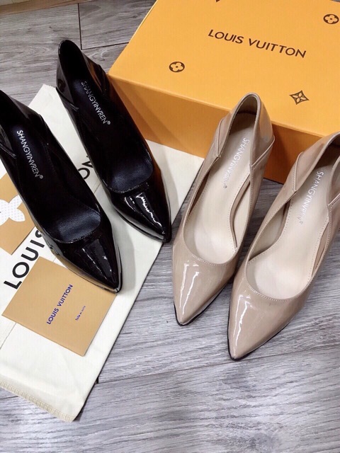 Cao gót 13cm da bóng | BigBuy360 - bigbuy360.vn