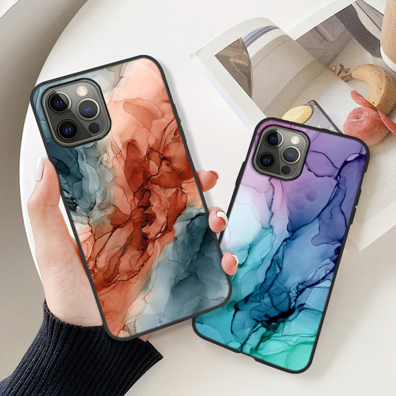 Ốp Lưng Tpu Silicone Họa Tiết Vân Đá Thời Trang Cho Iphone 12 Pro Max / 11 Pro Max / 5 / 5s / 6 / 6s / 7 / 8 / 7plus / 8plus / X / Xs Se 2 2020