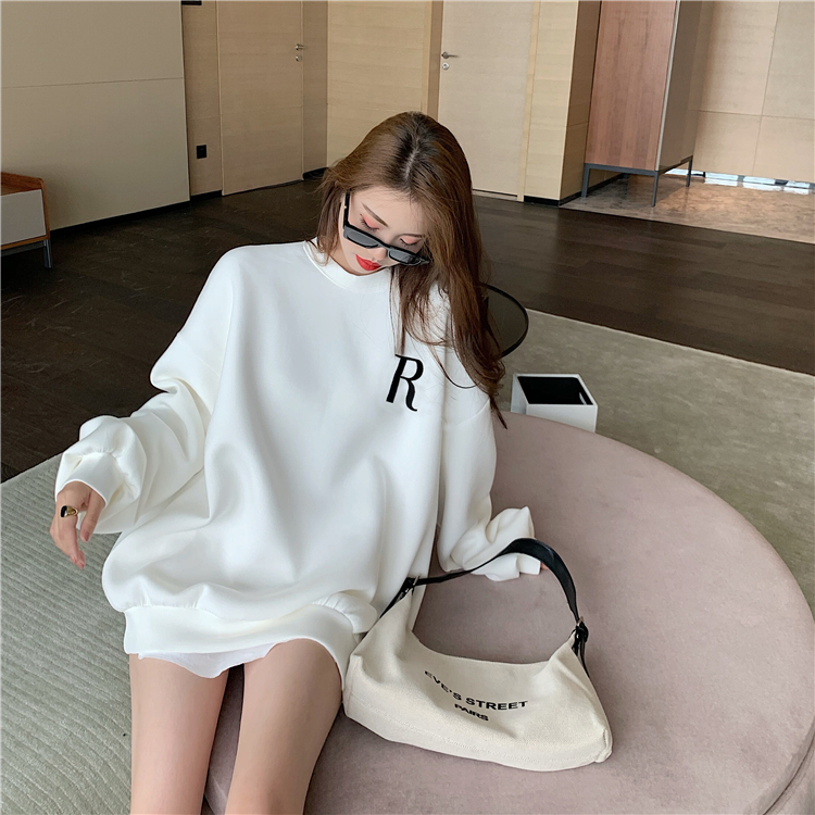 Áo Sweater Tay Dài Dáng Rộng In Chữ Thời Trang Cho Nữ | BigBuy360 - bigbuy360.vn
