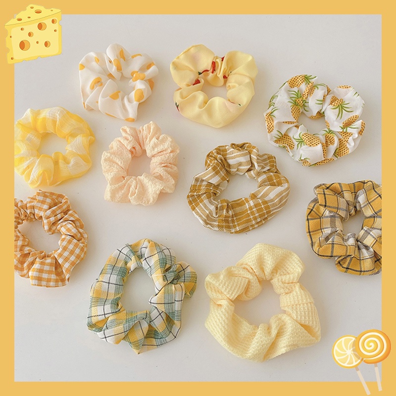 Set 10 Dây Cột Tóc Co Giãn Nhiều Màu Sắc Đầy Cá Tính