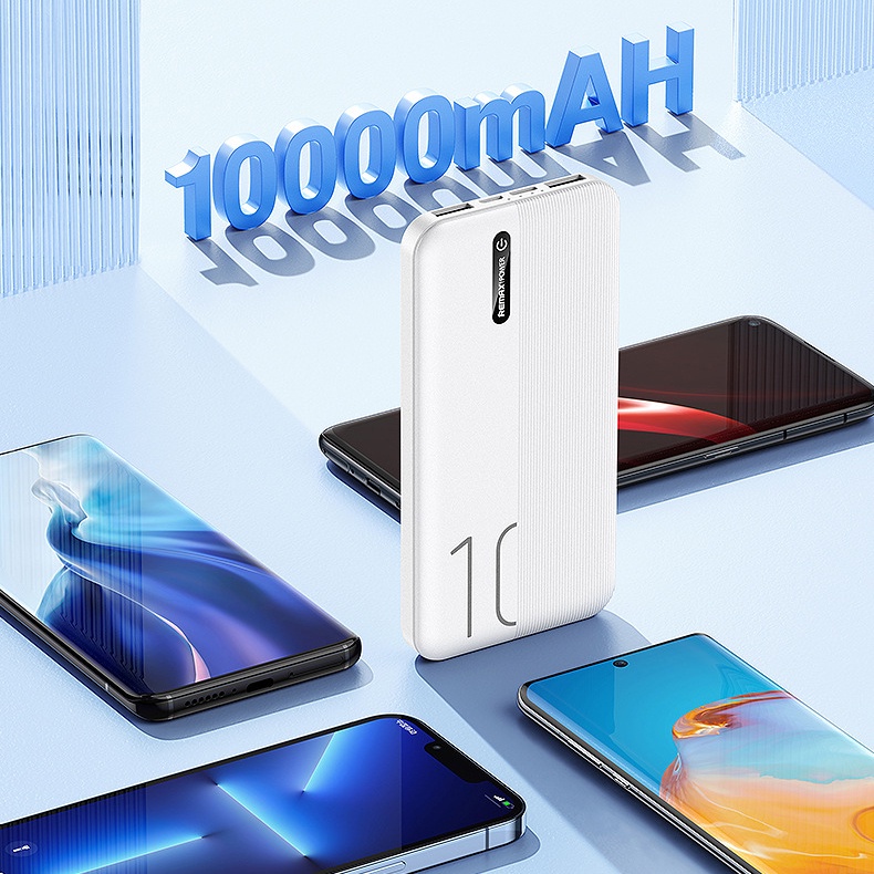 Pin dự phòng Remax RPP-295 Landon Series 10000mAh an toàn đi máy bay- tích hợp 2 input 2 output