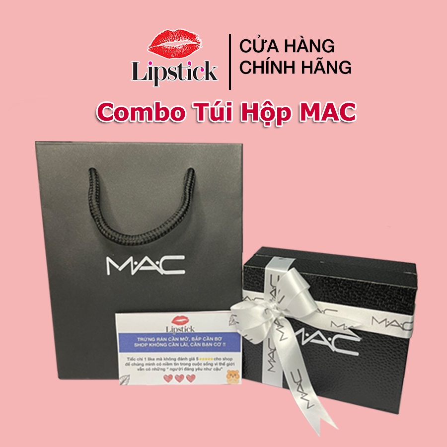 Hộp Quà , Túi Hãng MAC kèm thiệp làm quà tặng,phụ kiện cho son MAC