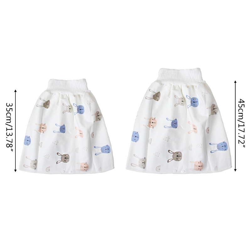 Quần Tã Dạng Váy Bằng Cotton Thấm Hút Tốt Tiện Dụng Cho Bé