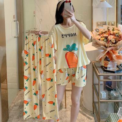 Đồ Bộ Thun Cotton Dài Mặc Ở Nhà Nữ - Bộ Quần Áo Ngủ Nữ Cộc Tay Mặc Nhà Thu Đông Bigsize, Nhiều Mẫu Dễ Thương | BigBuy360 - bigbuy360.vn