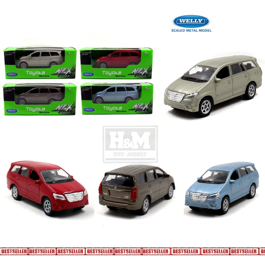 WELLY Mô Hình Xe Hơi Toyota Innova Tỉ Lệ 1:60