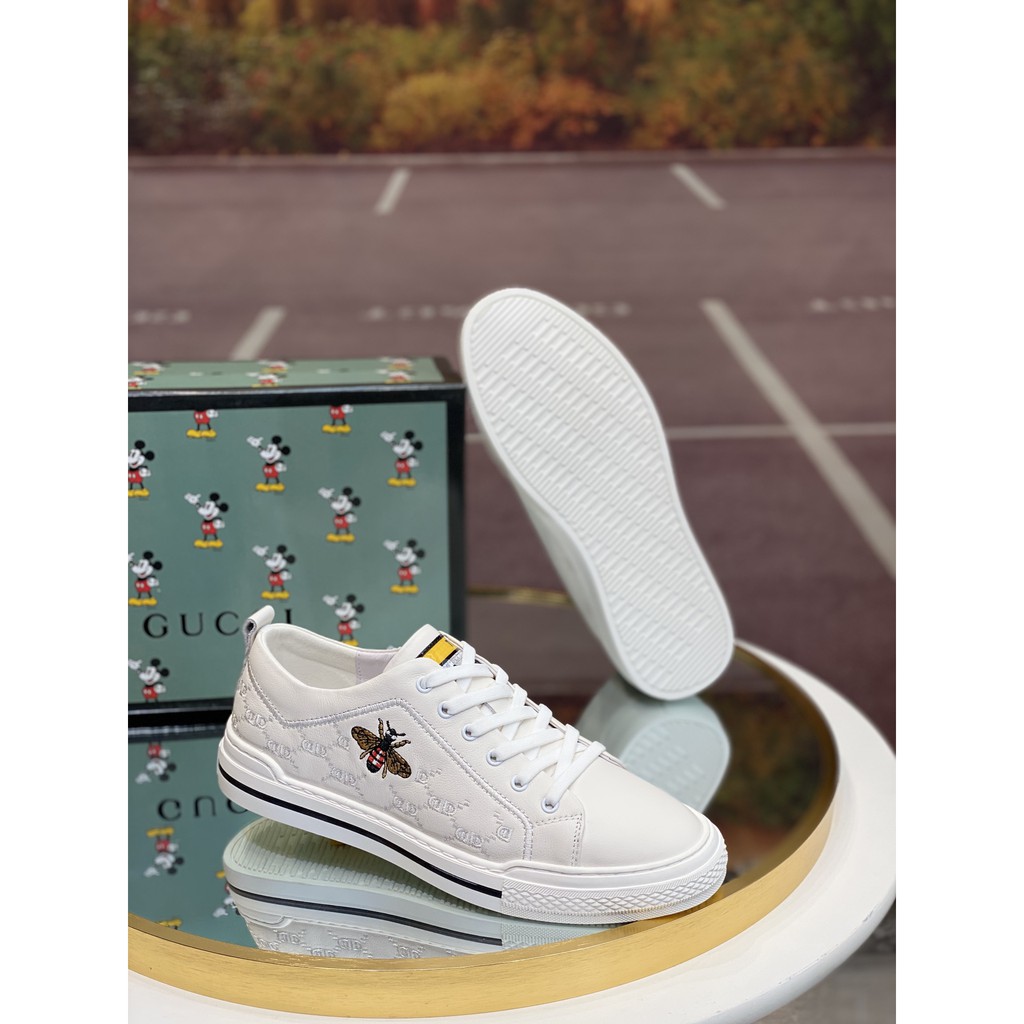 Giày sneakers nam da thật GUCCI GG GC thiêt kế cổ điển nhưng vẫn mang đến sự trẻ trung