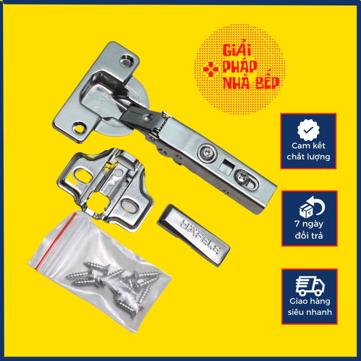 Bản lề inox 304 HAFELE cho cửa gỗ dày, cửa gỗ tự nhiên, bản lề giảm chấn chính hãng dành cho tủ bếp tủ áo gỗ tự nhiên