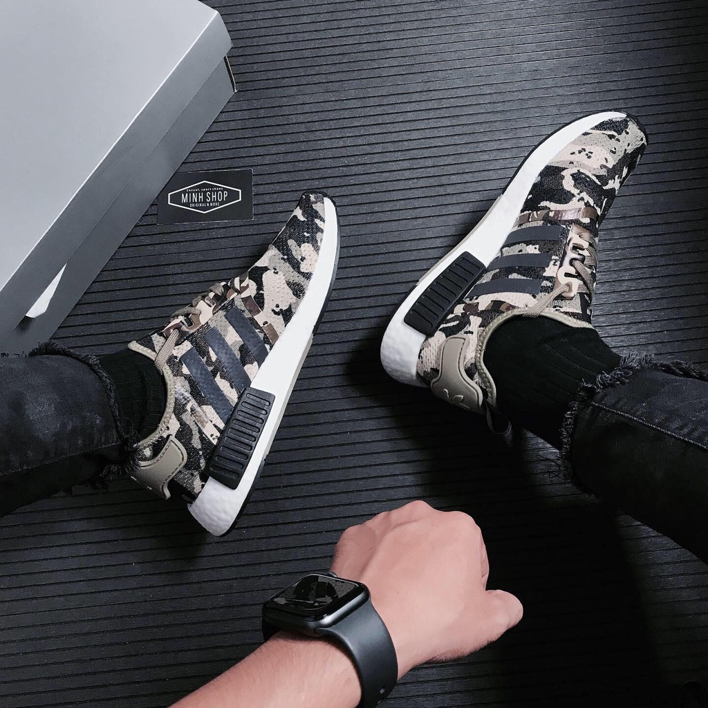 OFF 50% ~Giày Adidas NMD R1 Savanna Camo -8831