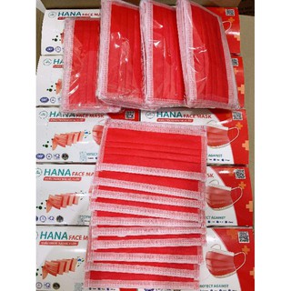 khẩu trang y tế màu đỏ
