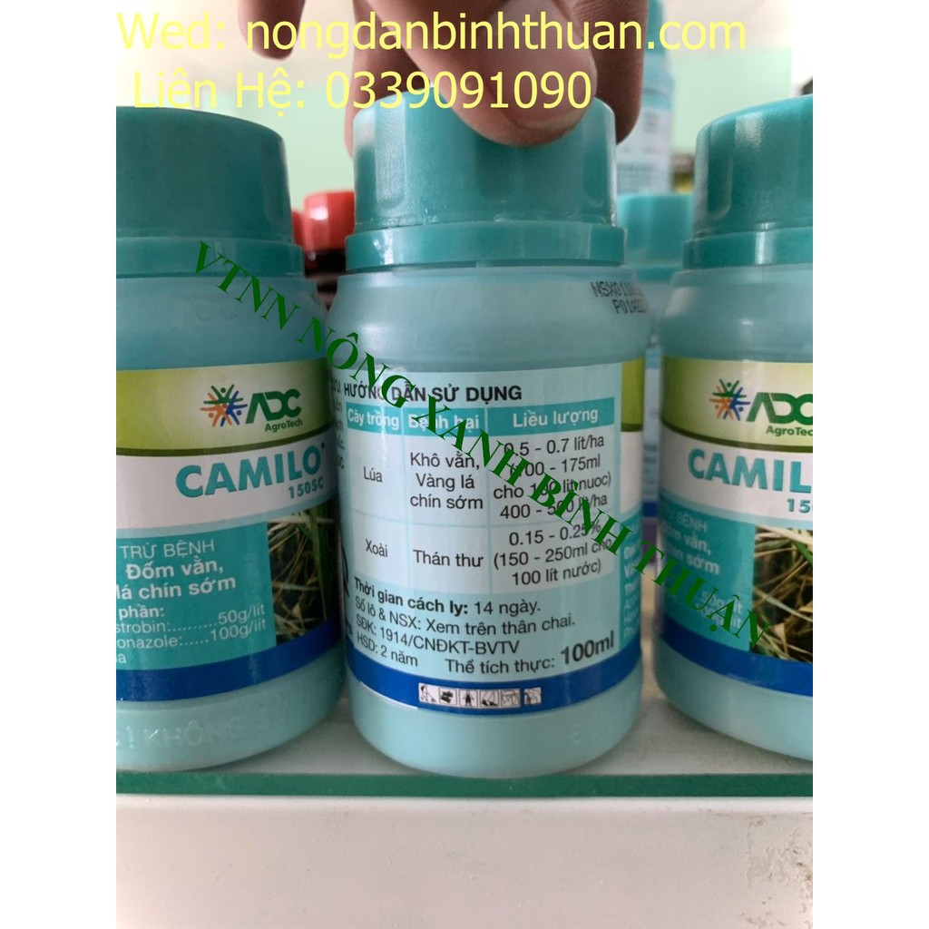 ĐẶC TRỊ NẤM BỆNH CHO CÂY TRỒNG CAMILO 150 SC