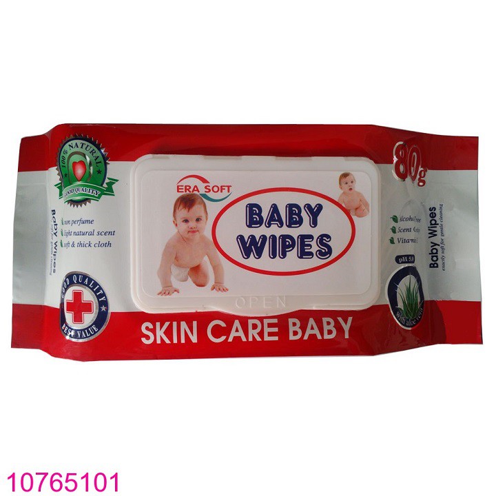 Combo 20 gói khăn ướt Baby Wipper 80g- không mùi