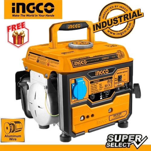 MÁY PHÁT ĐIỆN DÙNG XĂNG PHA NHỚT INGCO GE8002