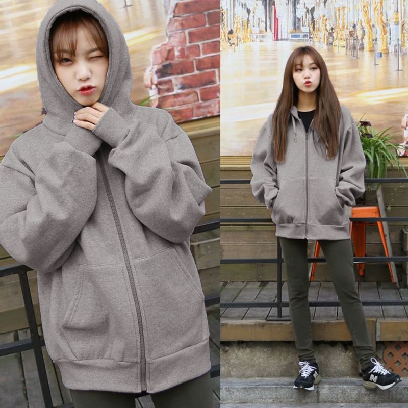 40-100kg áo Khoác nam nữ unisex ULZZANG nỉ thu đông bigsize