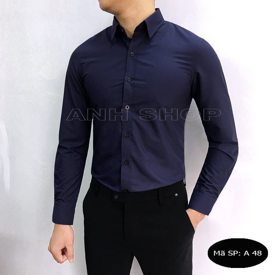 [Mua 1 tặng 1] Áo sơ mi nam Ninety Three dáng slimfit chất liệu cotton lụa Hàn cao cấp (tằng kèm 1 sịp cao cấp)