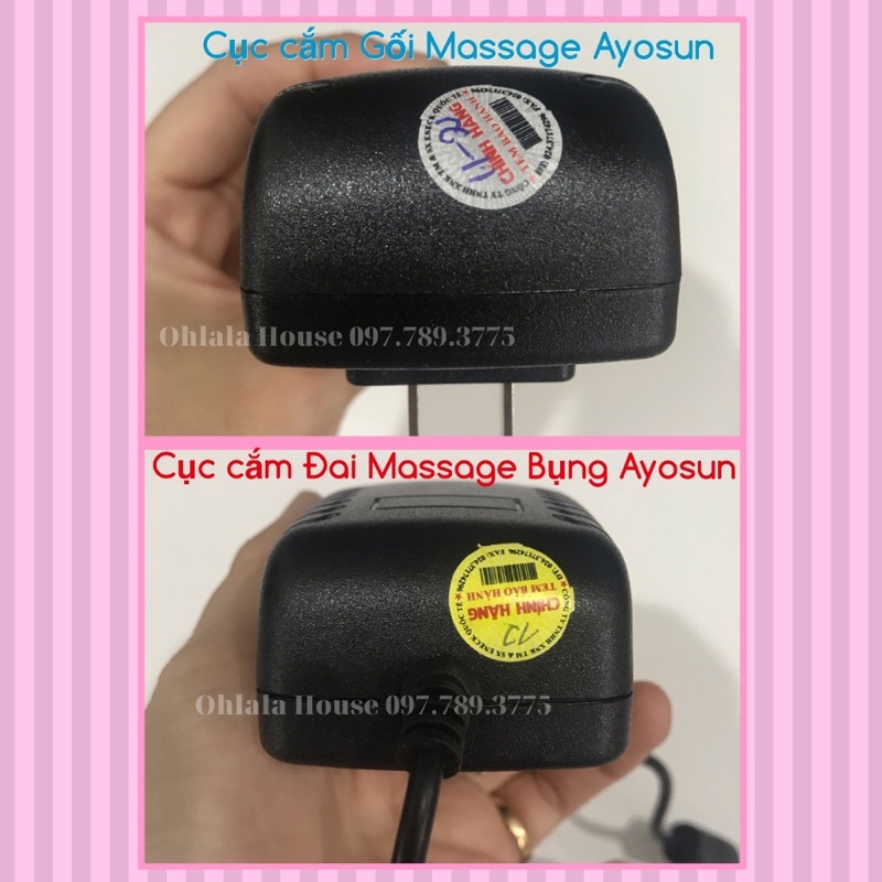 [PHỤ KIỆN CHÍNH HÃNG] Cục cắm máy massage Ayosun chính hãng